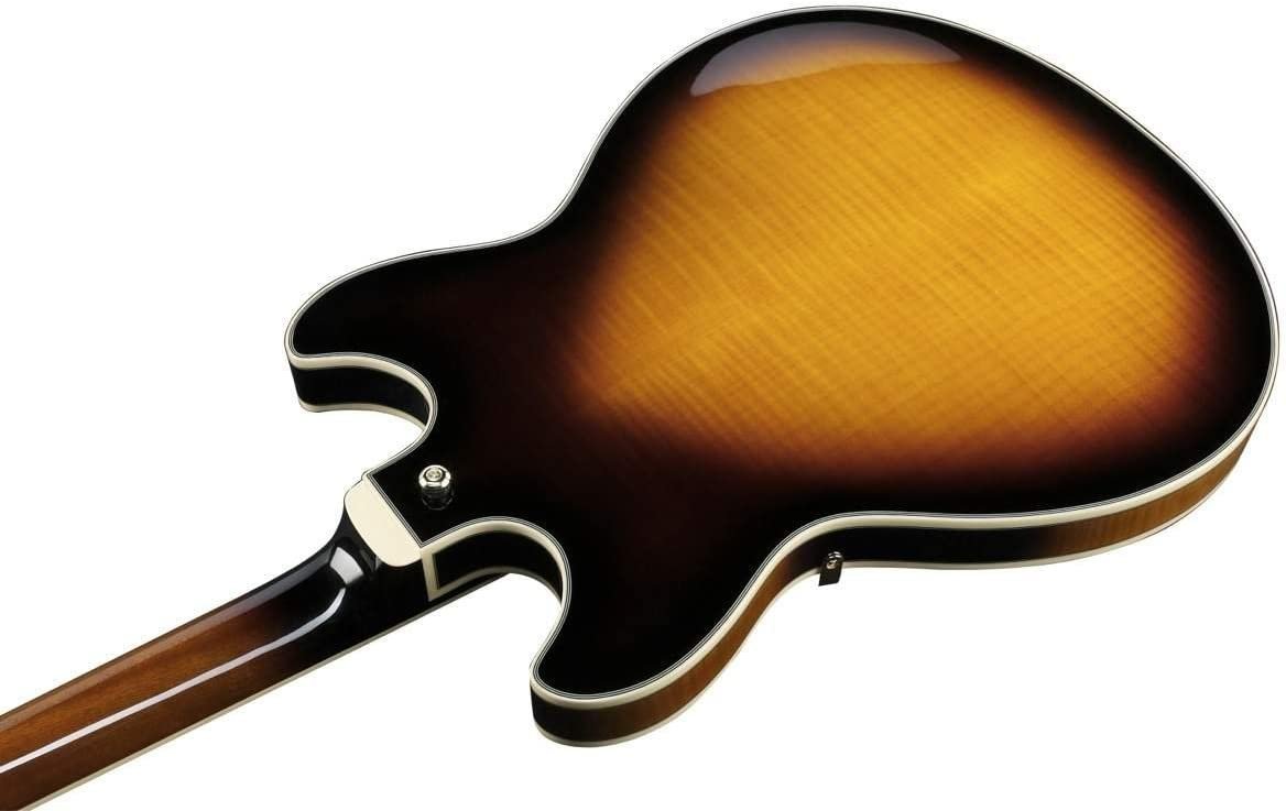 Ibanez JSM10 John Scofield Signature Semi-Hollowbody Electric Guitar Vintage Yellow Sunburst