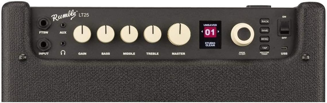 Fender Rumble LT25 Bass Amplifier, black, with 2-Year Warranty