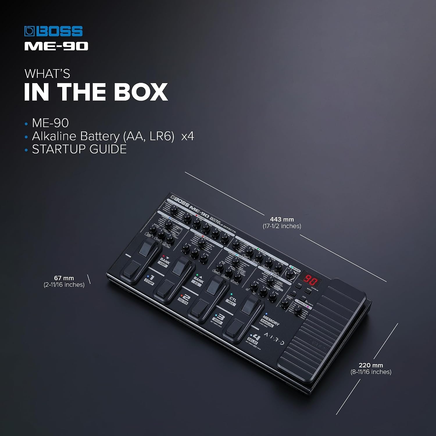 Boss ME-90 Guitar Multi-effects Pedal