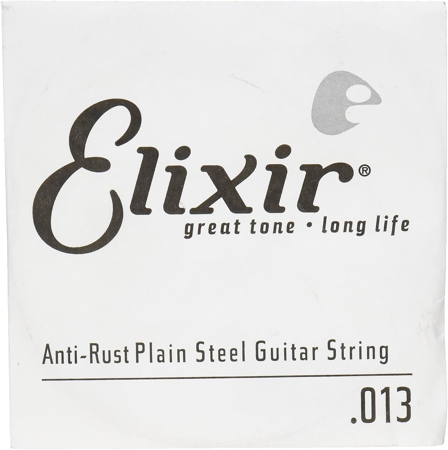 Elixir® Strings Anti-Rust Plated Plain Steel Single String (.013)