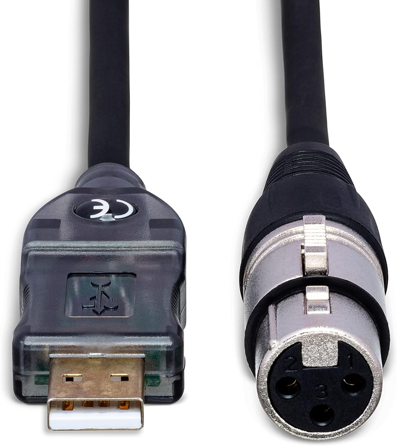 Hosa UXA-110 XLR3F Type A TRACKLINK USB Interface, 10 Feet (UXA110)