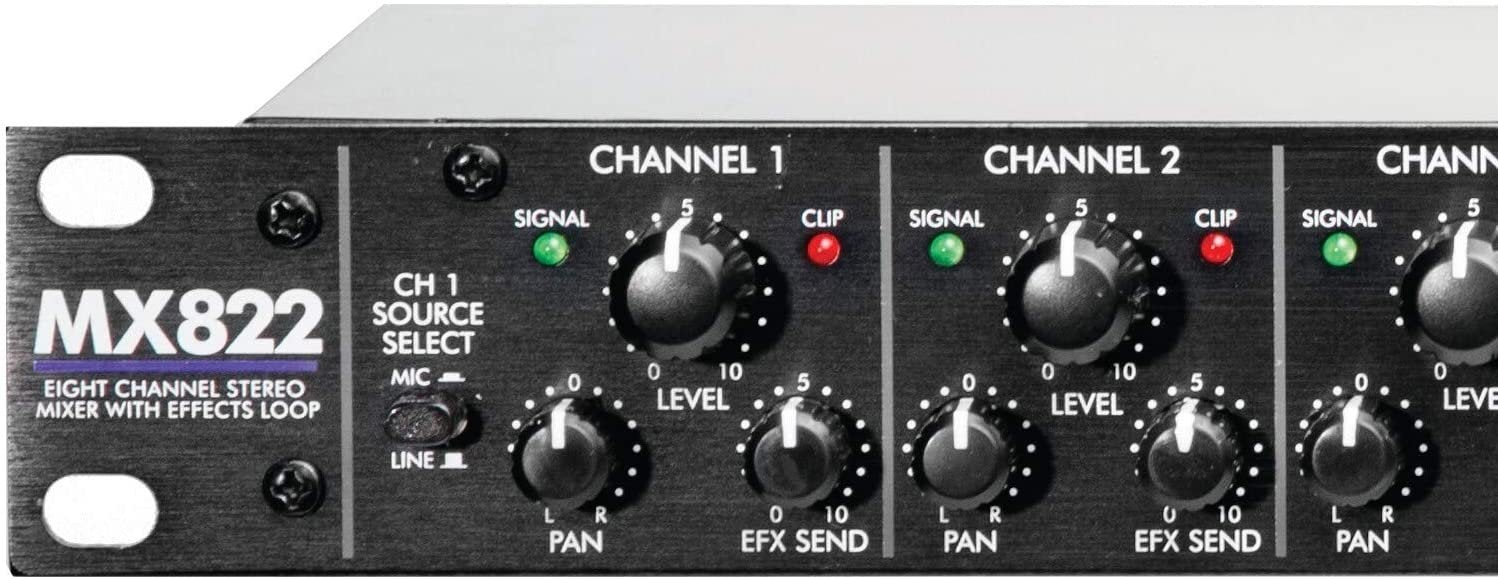 ART MX822 8-Channel Stereo Mixer