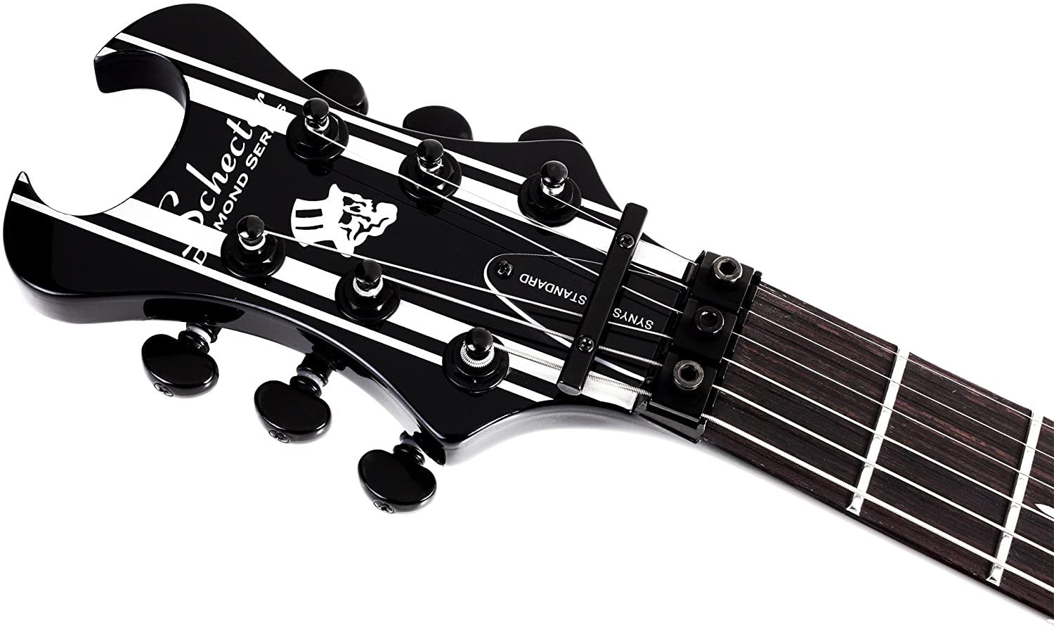 Schecter Synyster Gates Standard Electric Guitar Gloss Black with Silver Pinstripes