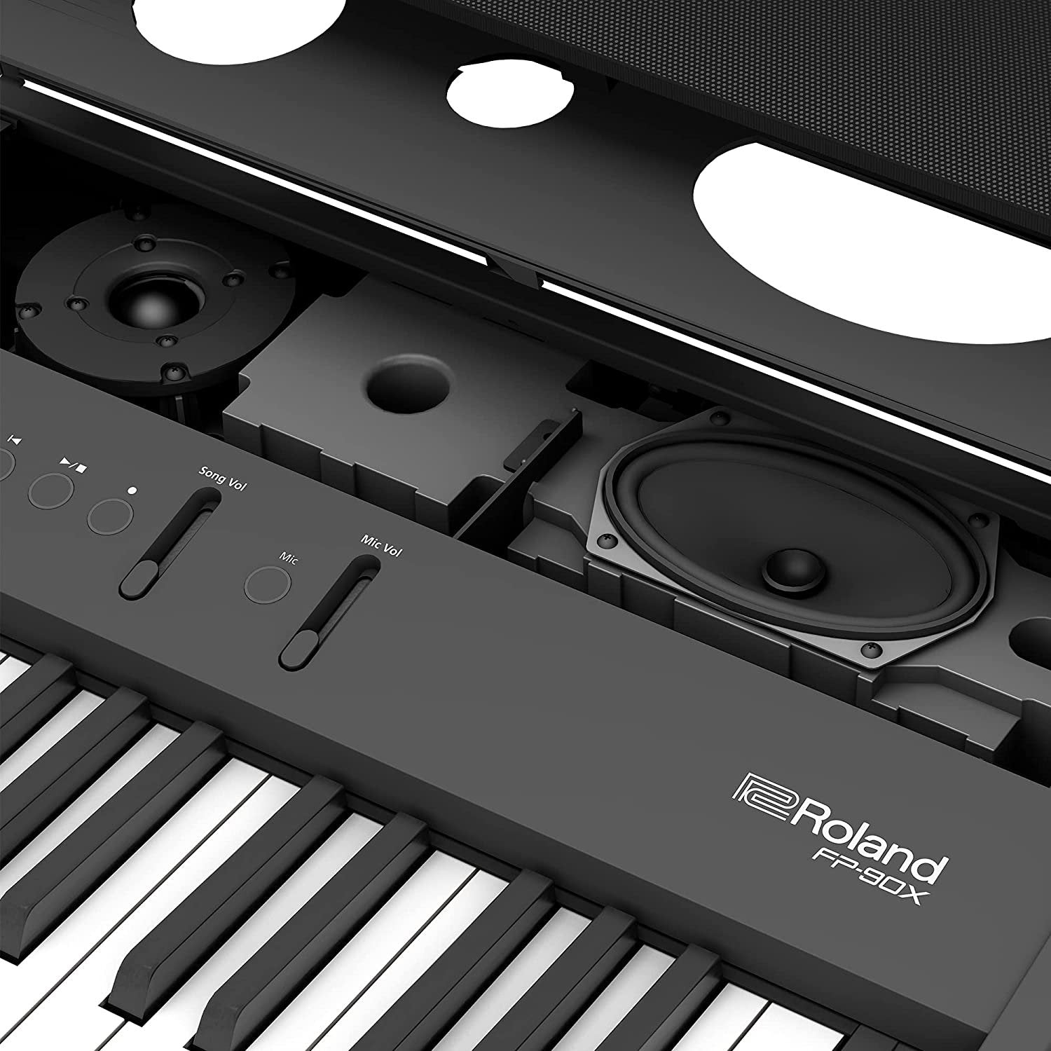 ROLAND FP-90X Portable Digital Piano with Premium Features and Built-in Powerful Amplifier and Stereo Speakers (FP-90X-BK)