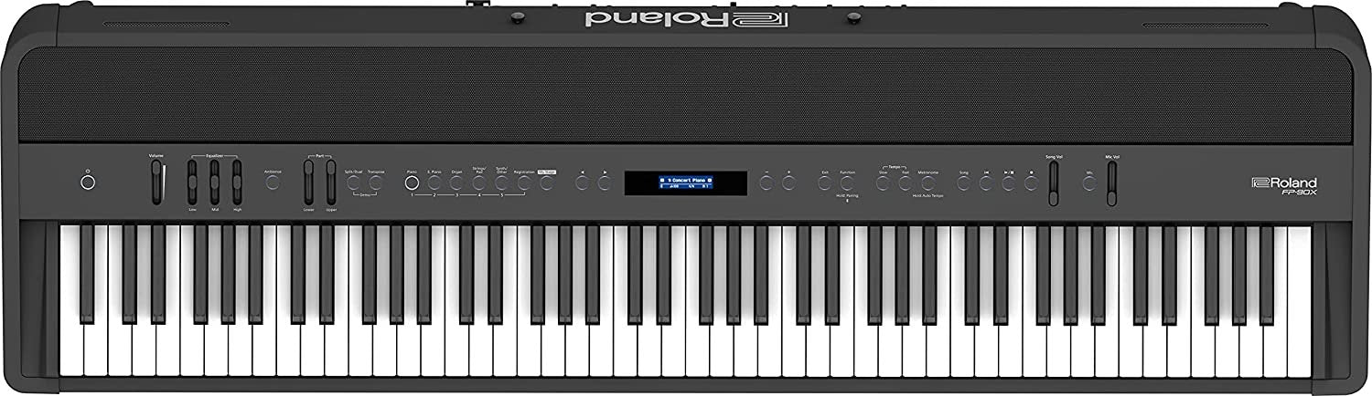 ROLAND FP-90X Portable Digital Piano with Premium Features and Built-in Powerful Amplifier and Stereo Speakers (FP-90X-BK)