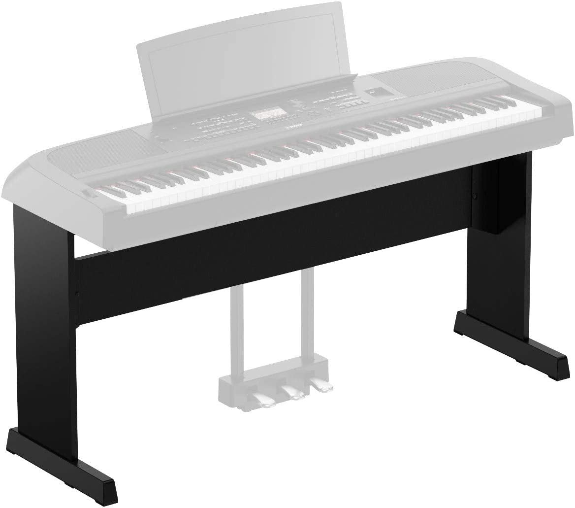 Yamaha L300B Furniture Stand for DGX670B Weighted Digital Piano, Black
