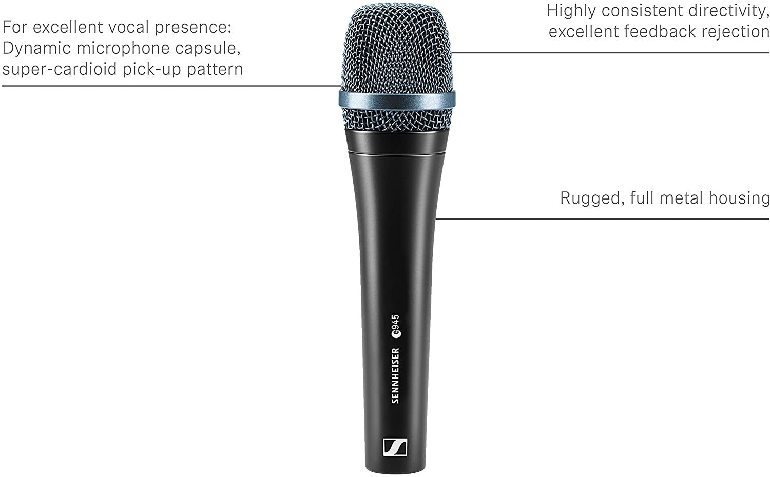 Sennheiser e945 Supercardioid Dynamic Handheld Mic