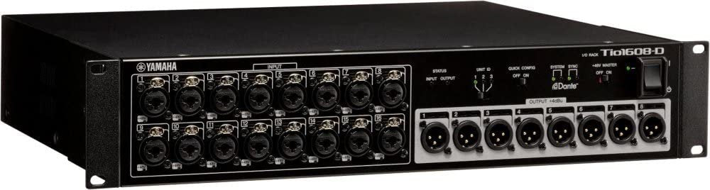 Yamaha Tio1608-D 16-Input, 8-Output Dante Stage Box for TF Series