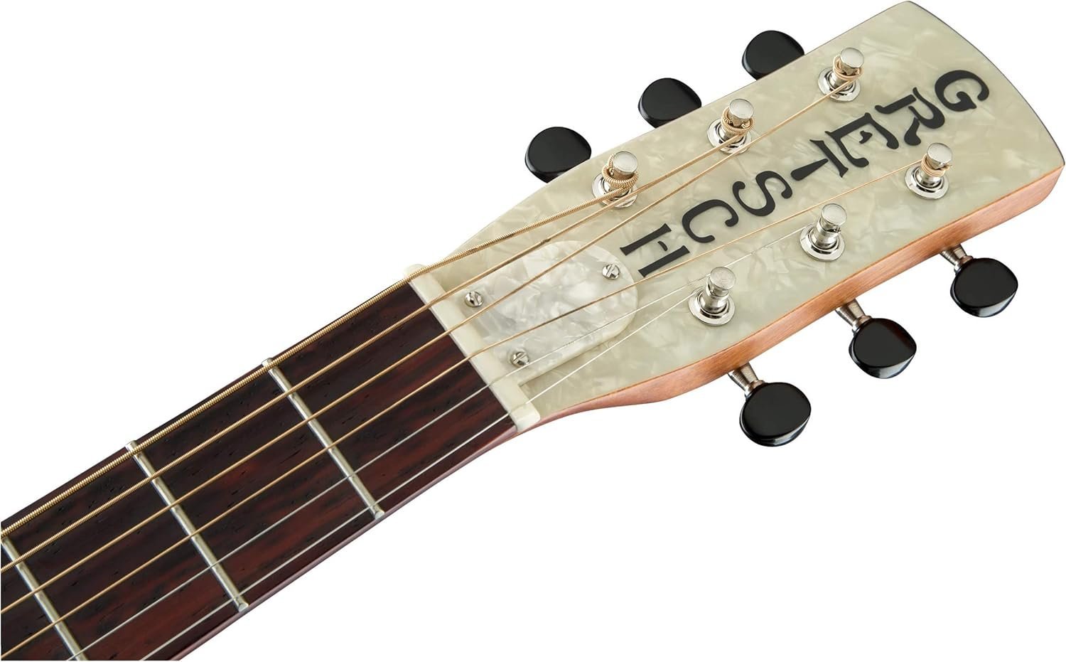 Gretsch G9201 Honey Dipper Round-Neck, Brass Body, and Padauk Fingerboard 6-String Resonator Guitar (Right-Handed, Weathered Pump House Roof)