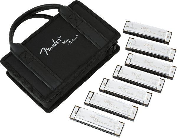 Fender Blues Deluxe Harmonica, Pack of 7