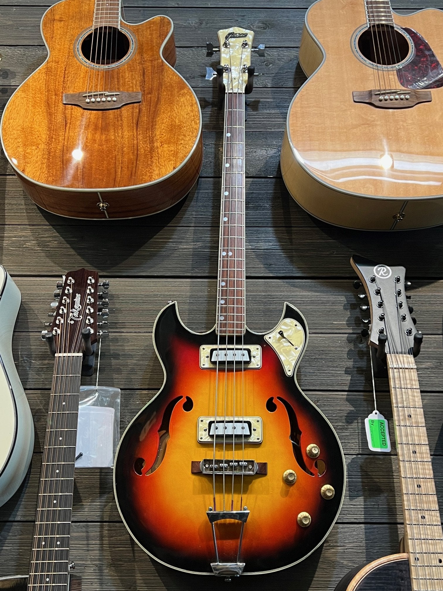 Greco 955 HollowBody Bass - Matsumoku 4 String
