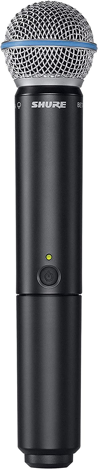 Shure BLX288/B58 Wireless Microphone System for Two Vocalists with BLX88 Dual Channel Receiver and 2X BLX2 Handheld Transmitters with BETA 58A Mic Capsules Optimized for Lead Vocals - H10 Band