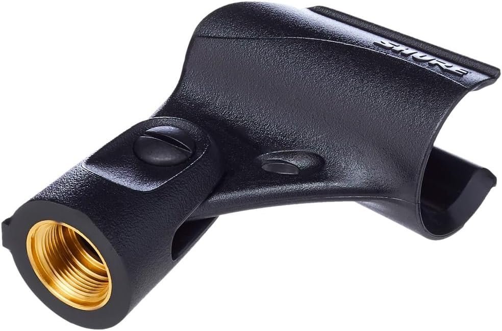 Shure A25D Microphone Clip - Stand Adapter for Handheld Mics with 3/4" (25-30mm) Barrel Diameter, PGA48, PGA57, PGA58, PGA81, SM48, SM57, SM58, SM94, SM137, 565, 545, Beta 57, Beta 58, KSM8, KSM9