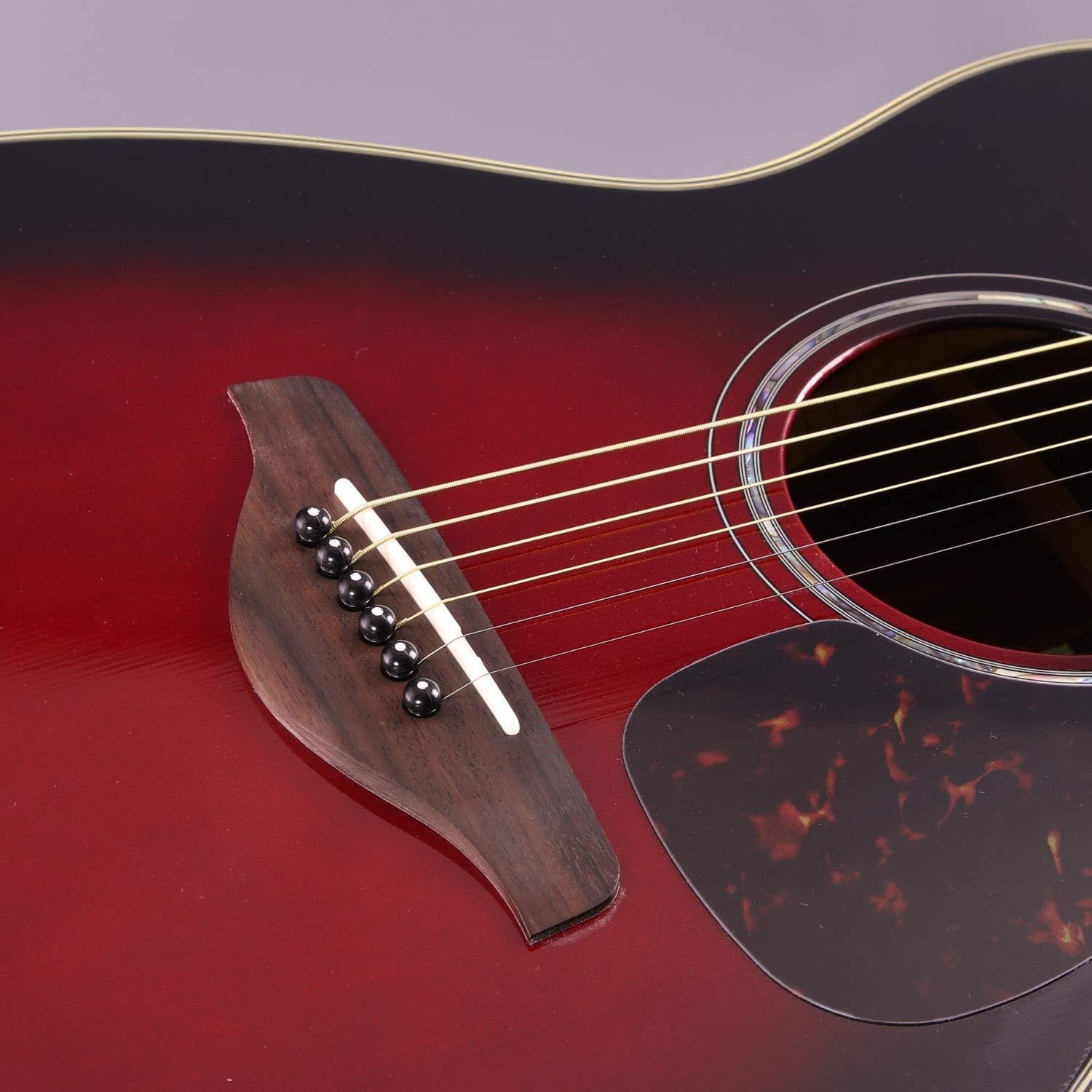 Yamaha FS830 Small Body Solid Top Acoustic Guitar, Dusk Sun Red