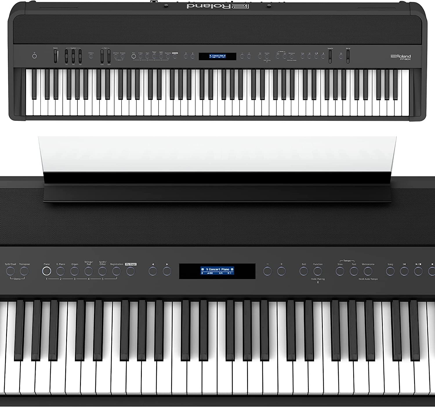 ROLAND FP-90X Portable Digital Piano with Premium Features and Built-in Powerful Amplifier and Stereo Speakers (FP-90X-BK)