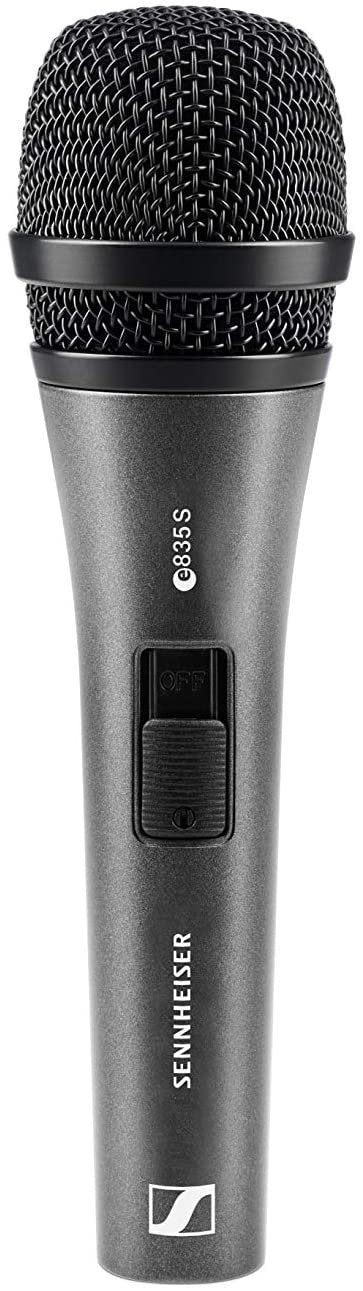 Sennheiser Consumer Audio E835-S Dynamic Cardioid Vocal Microphone with on/off switch, Charcoal (e835 S)