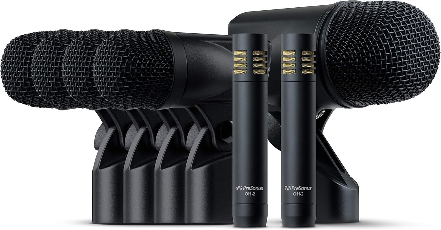 PreSonus DM-7: Complete Drum Microphone Set for Recording and Live Sound