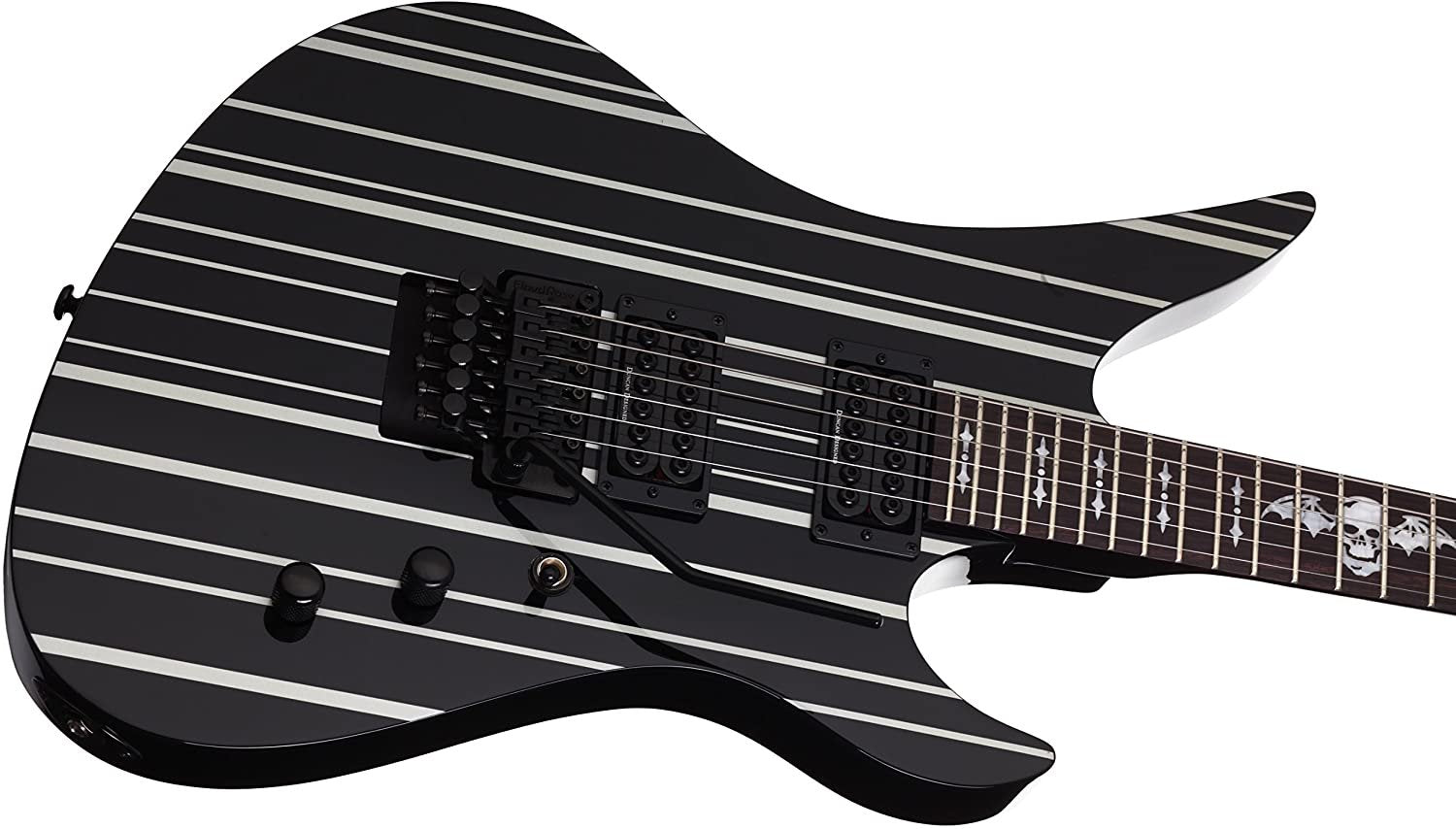 Schecter Synyster Gates Standard Electric Guitar Gloss Black with Silver Pinstripes