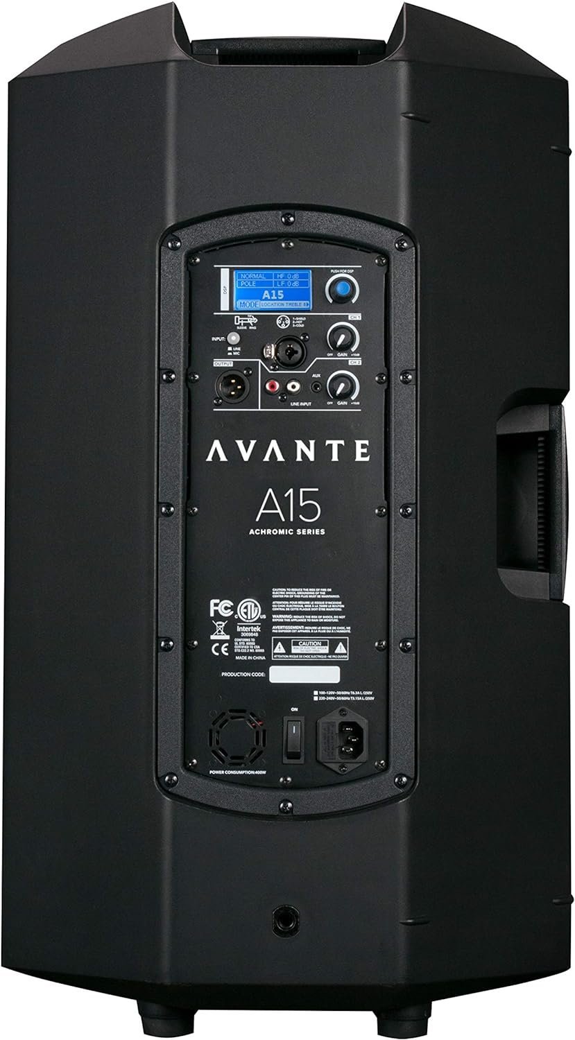 Avante A15 2-Way Active PA Speaker, 350W Loudspeaker with Integrated Digital Signal Processing (15")