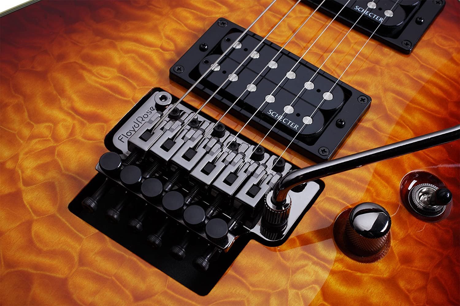 Schecter Omen Extreme-FR Electric Guitar, Vintage Sunburst