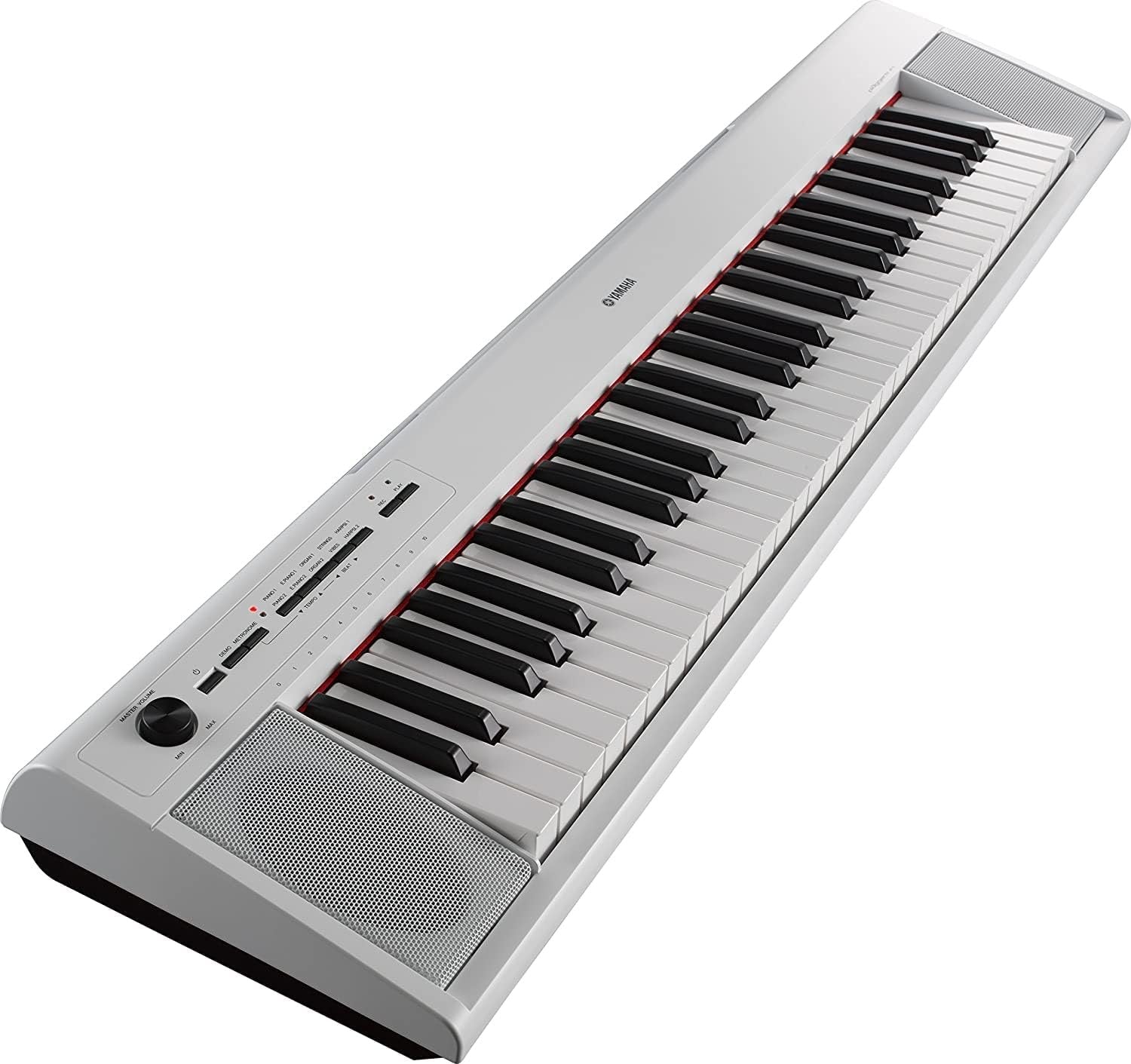 Yamaha NP12 61-Key Lightweight Portable Keyboard with PA130 Power Adapter, White