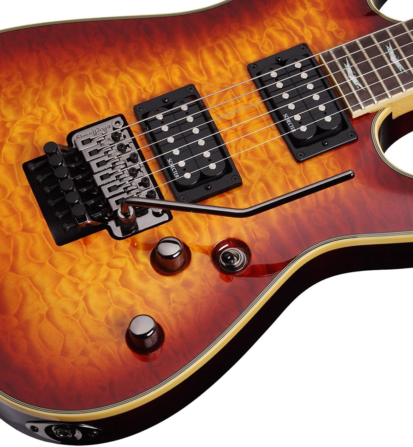 Schecter Omen Extreme-FR Electric Guitar, Vintage Sunburst