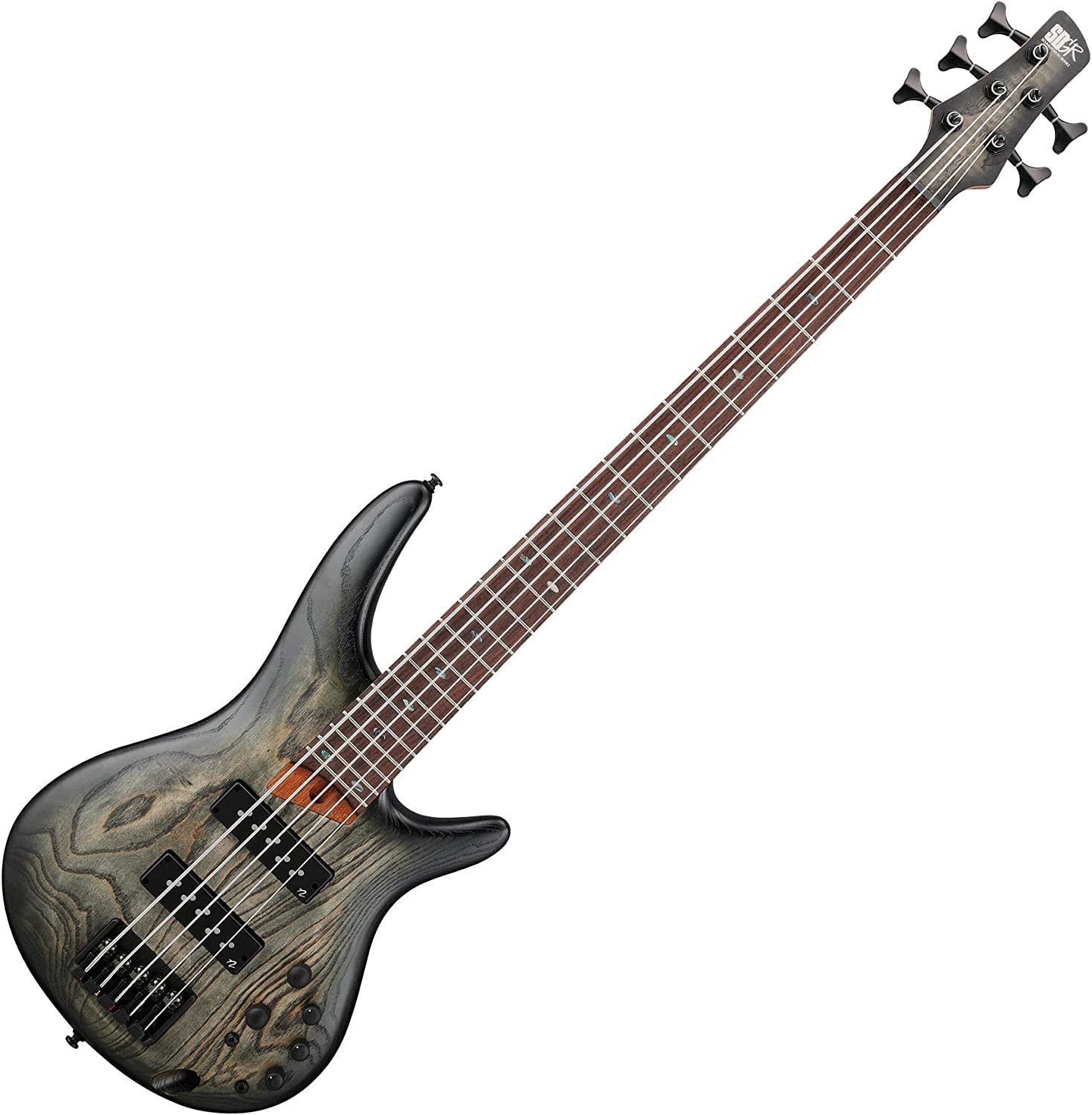Ibanez SR Standard 5-String Electric Bass Guitar (Black Stained Burst, Right-Hand)