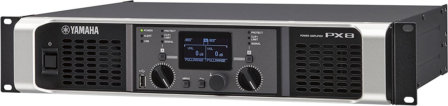 Yamaha PX8 Dual Channel 2x1050W Lightweight Power Amplifier w/ DSP