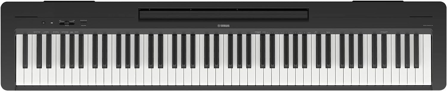 Yamaha 88-Key Weighted Action Key Digital Piano with Power Supply and Sustain Foot Switch (P143B)