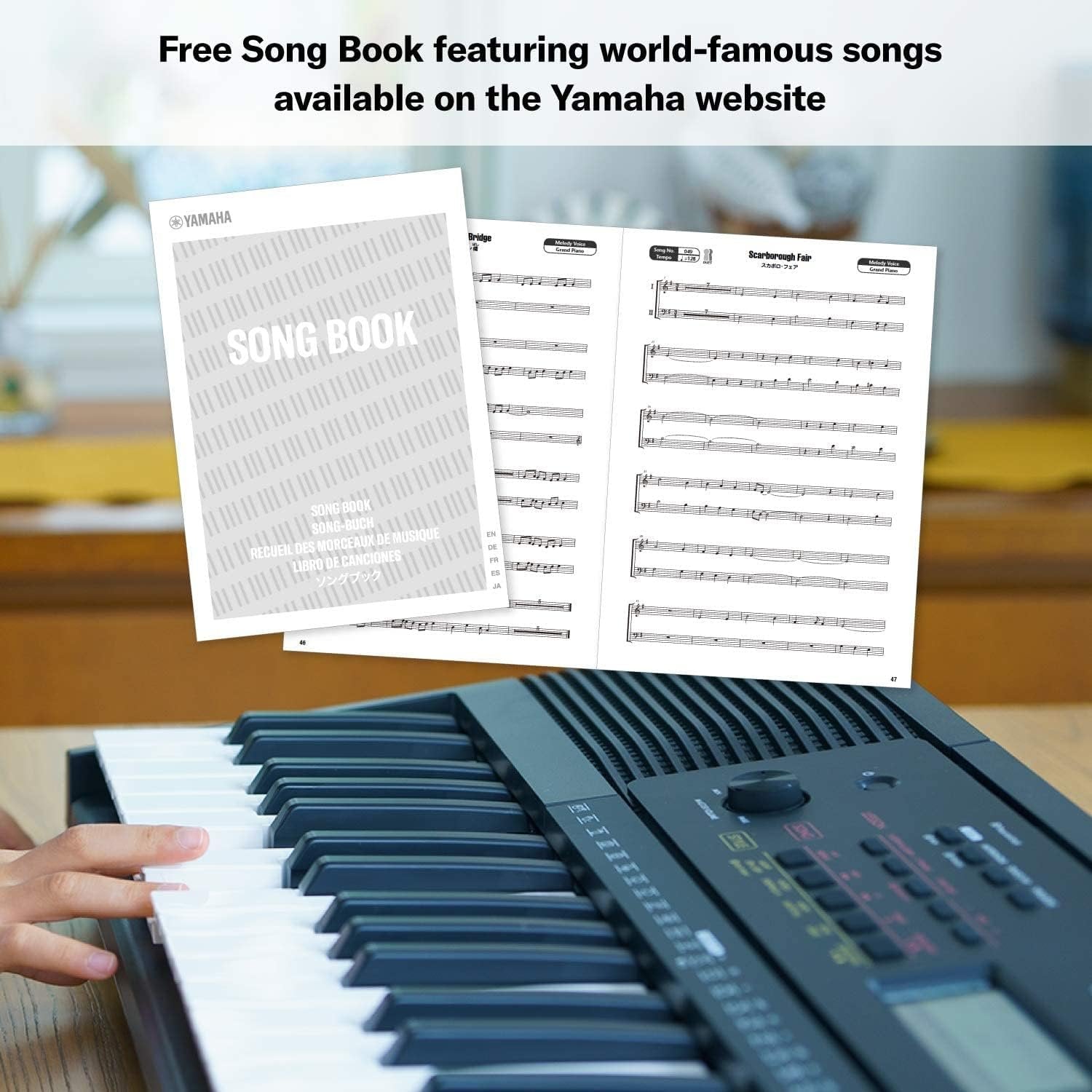 Yamaha, 61-Key PSR-E273 Portable Keyboard with PA130 Power Adapter, Black