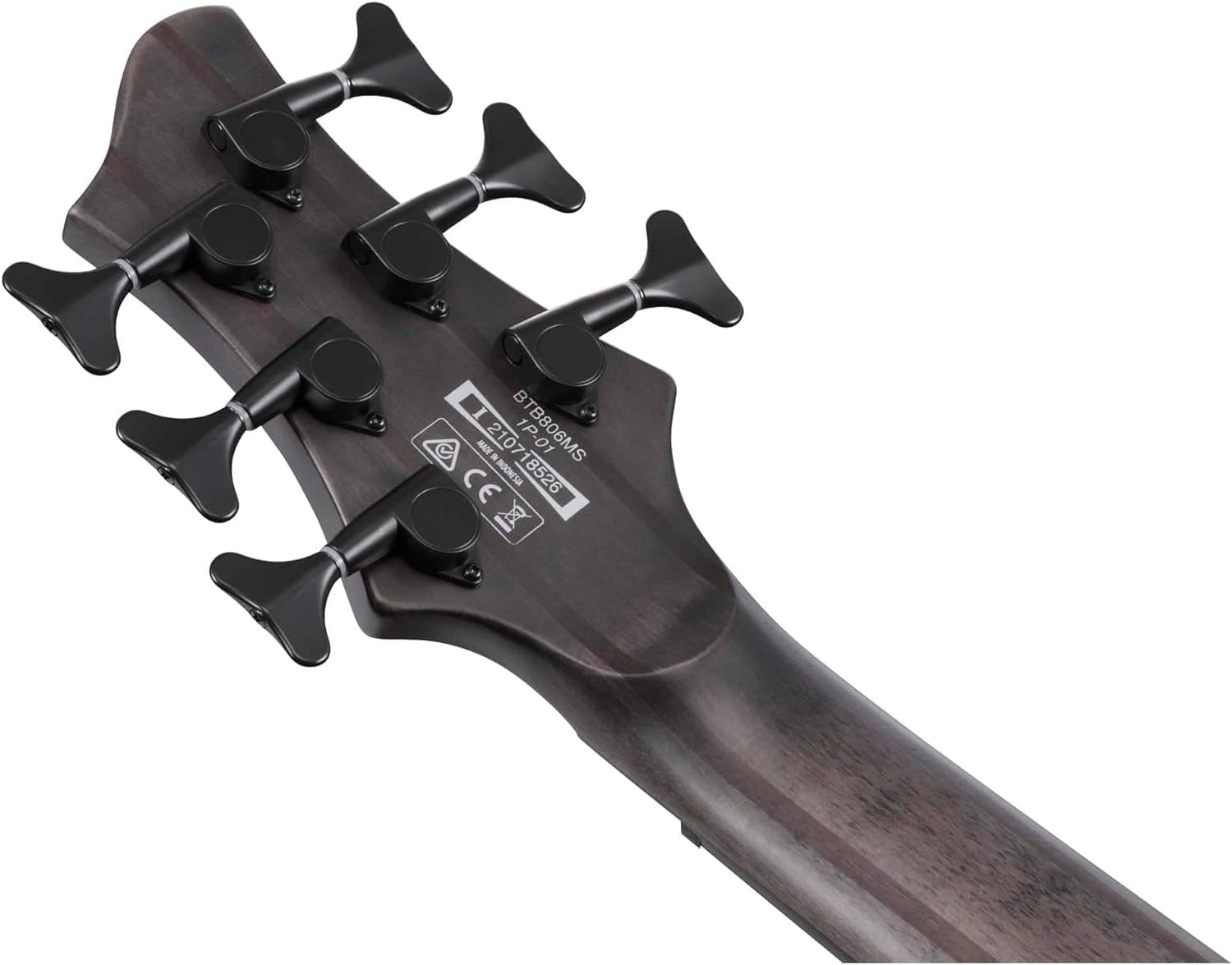 Ibanez BTB806MSTGF 6-String Electric Bass Transparent Gray Flat)