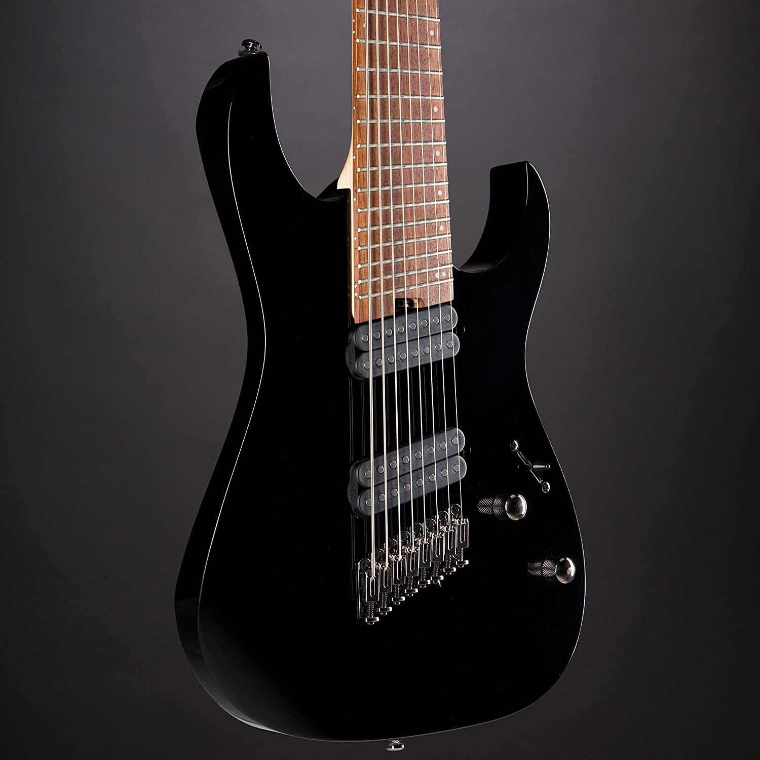 Ibanez RGMS8 Multiscale 8-String Electric Guitar (Black)