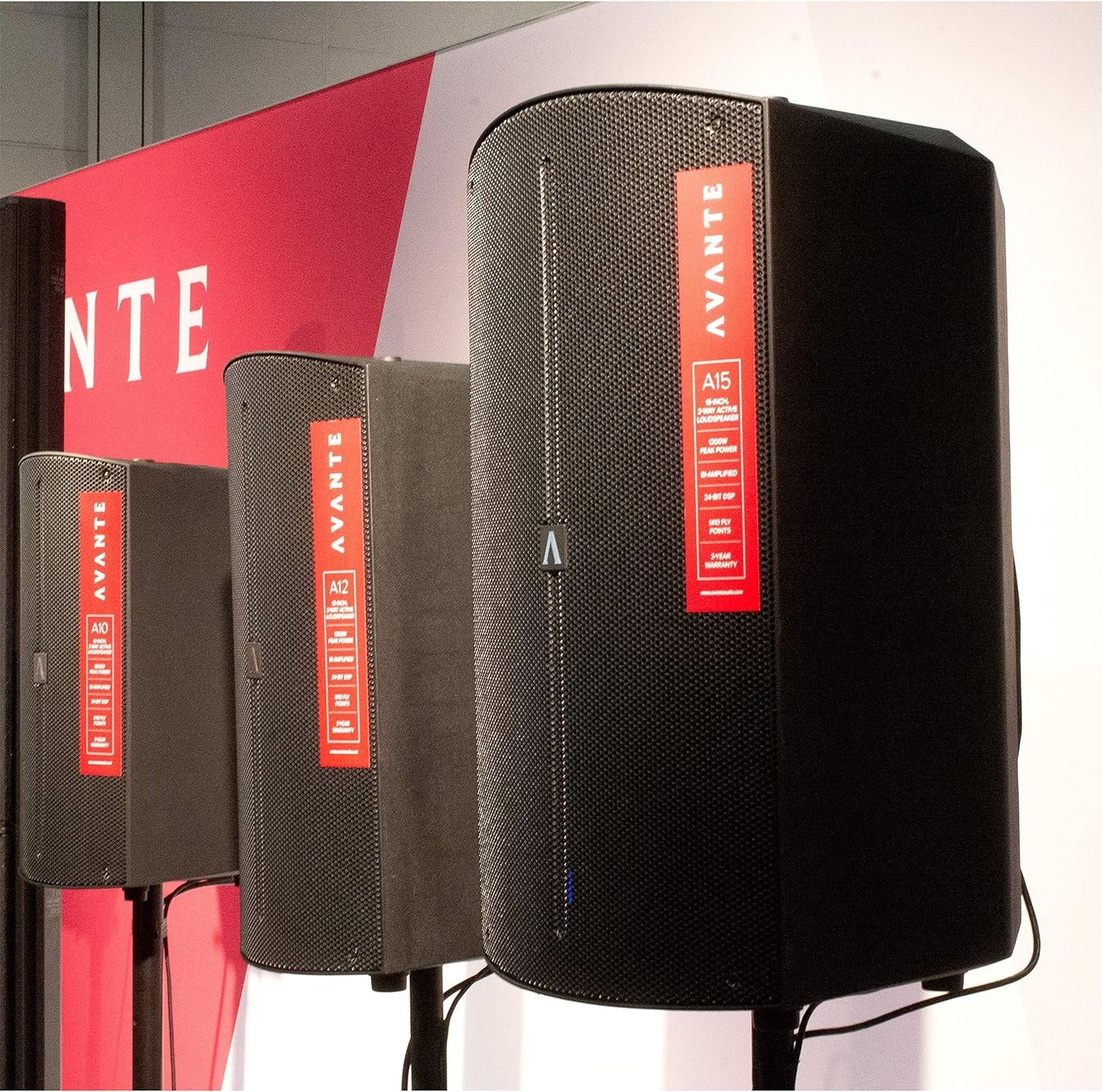 Avante A15 2-Way Active PA Speaker, 350W Loudspeaker with Integrated Digital Signal Processing (15")