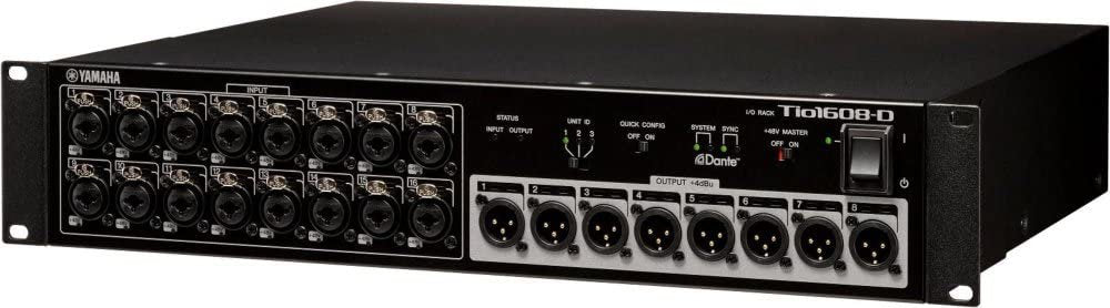 Yamaha Tio1608-D 16-Input, 8-Output Dante Stage Box for TF Series