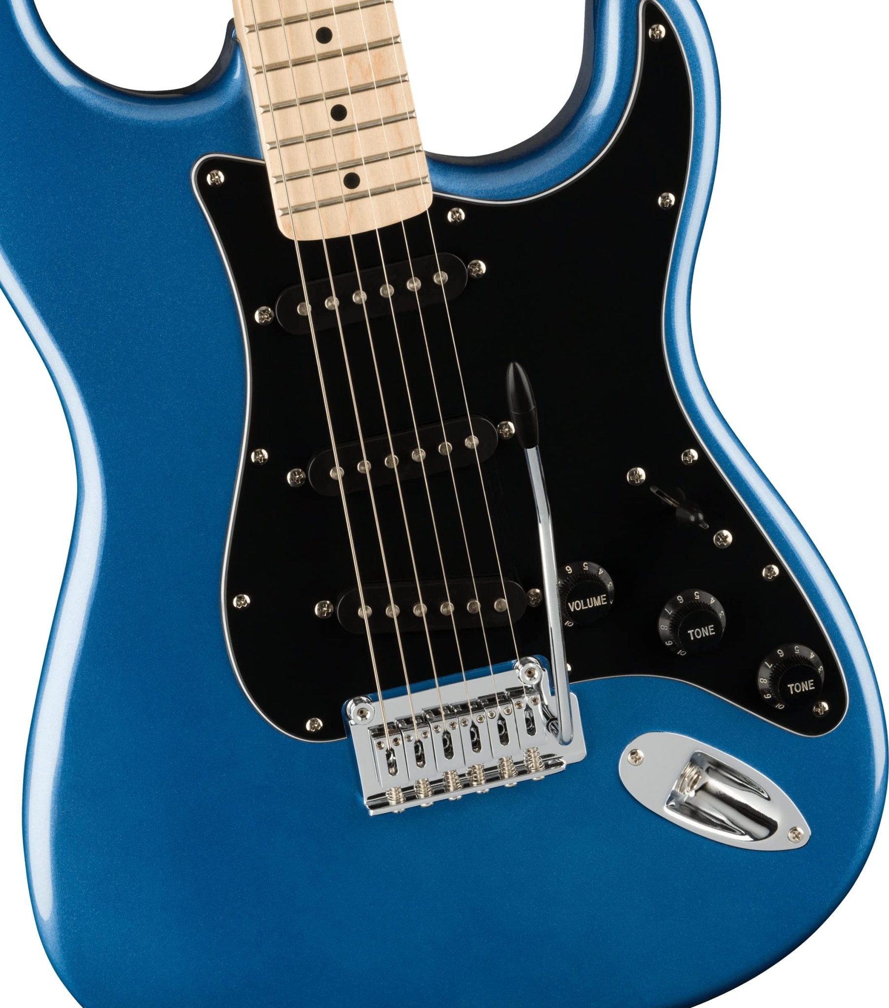 Squier Affinity Series Stratocaster Electric Guitar, with 2-Year Warranty, Black, Maple Fingerboard