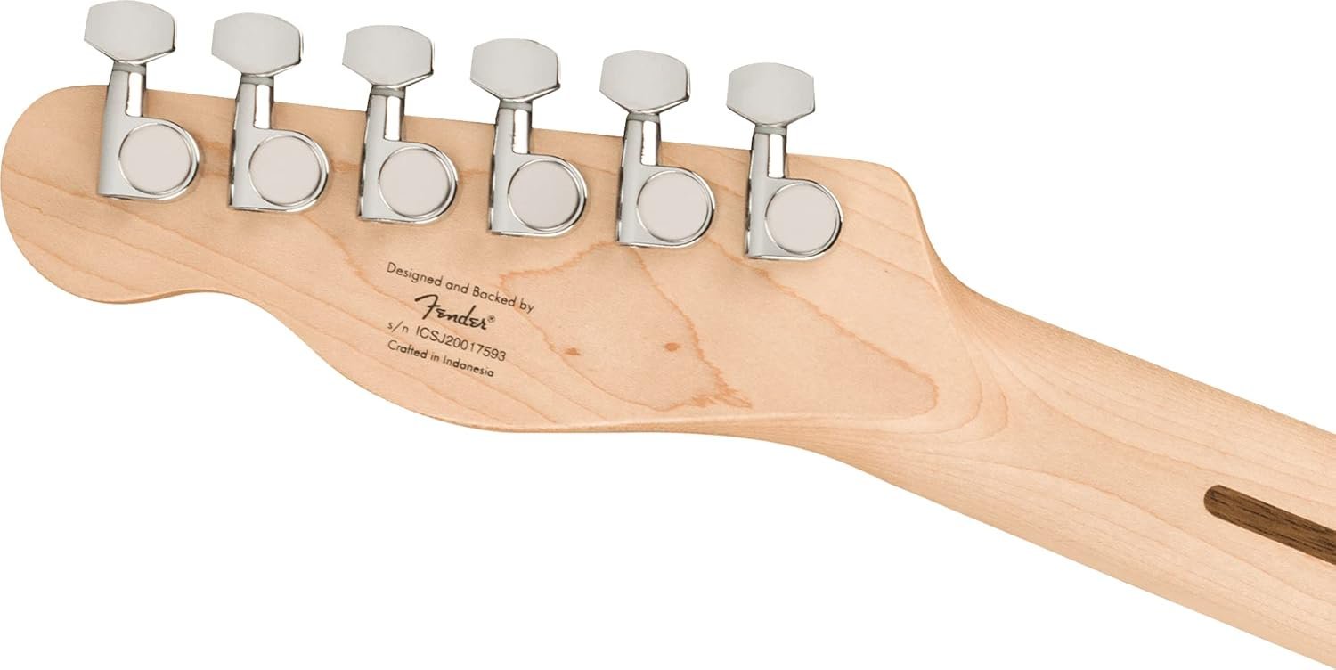 Squier Affinity Series Telecaster Electric Guitar, with 2-Year Warranty, Olympic White, Laurel Fingerboard