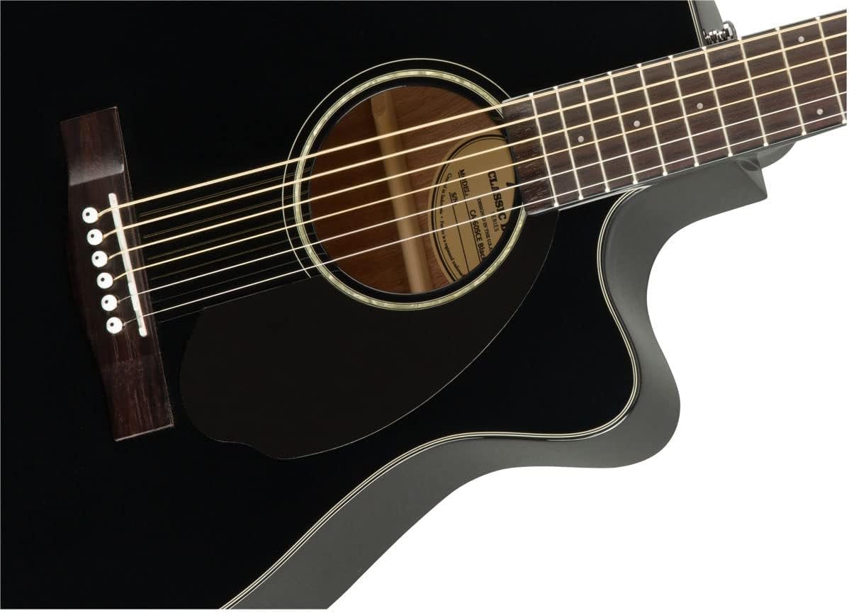 Fender CC-60SCE Concert Cutaway Acoustic Guitar, with 2-Year Warranty, Black