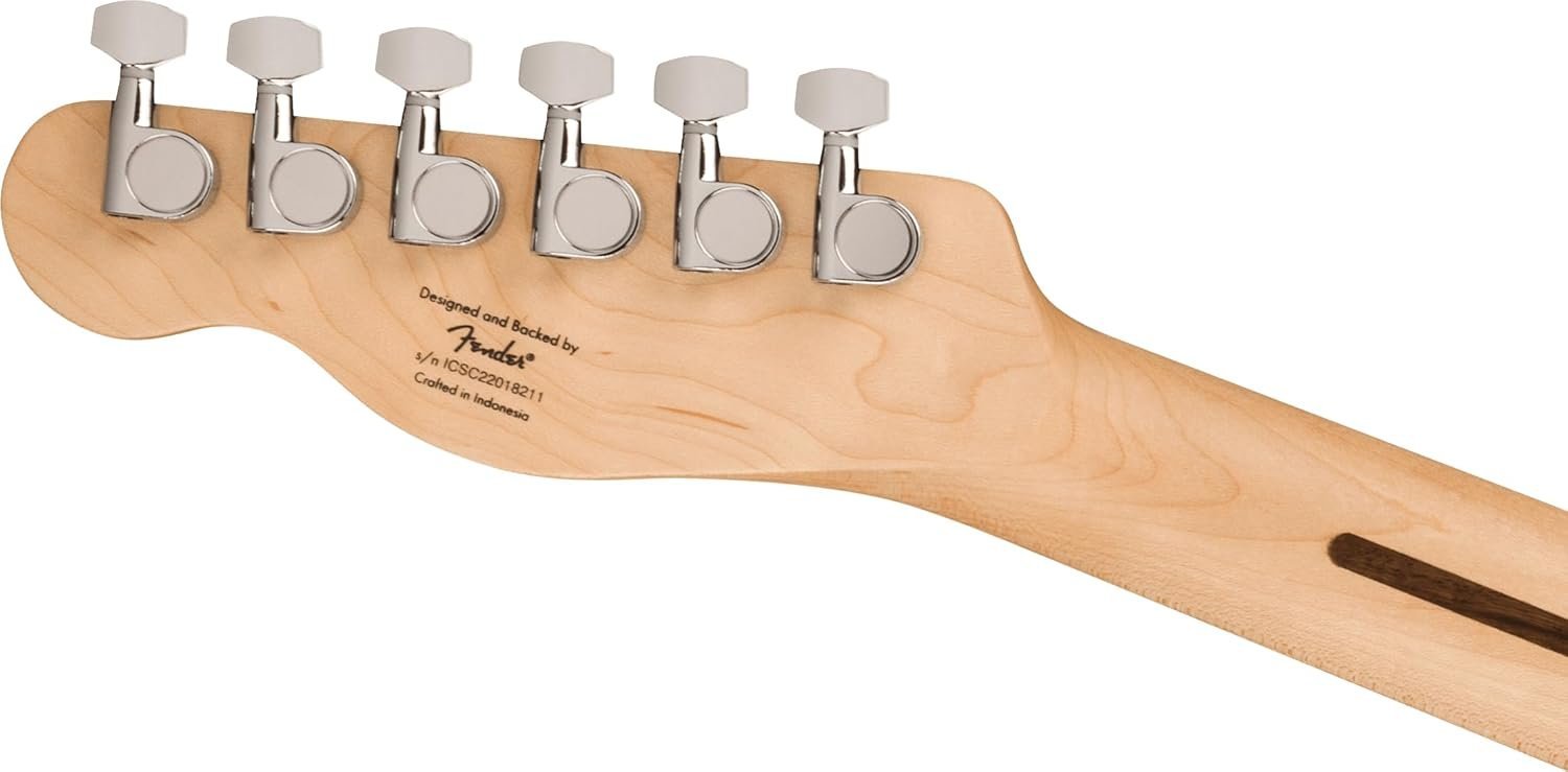 Squire Sonic Telecaster Electric Guitar, Butterscotch Blonde, Maple Fingerboard