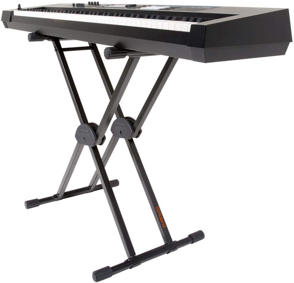 Roland KS-20X Spring Loaded Electronic Keyboard Stand, Double Brace , Black