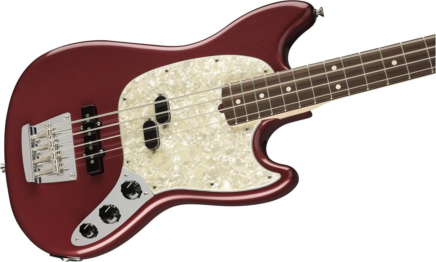 Fender American Performer Mustang Bass Rosewood Fingerboard, Aubergine