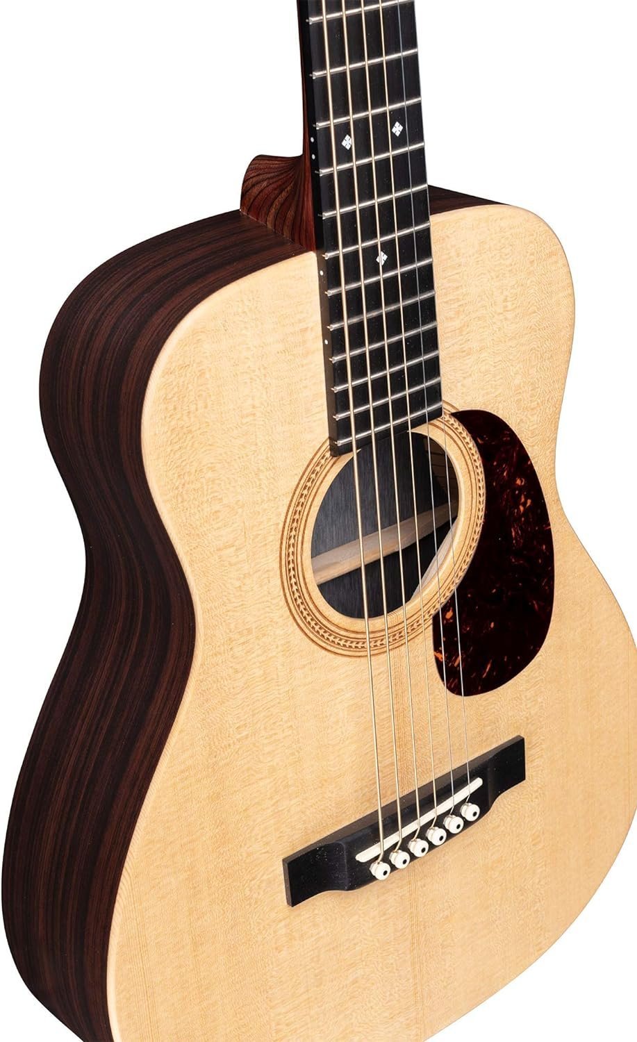 Martin LX1RE Acoustic-Electric Guitar with Gig Bag, Sitka Spruce and Rosewood Pattern HPL Construction, Modified 0-14 Fret, Modified Low Oval Neck Shape