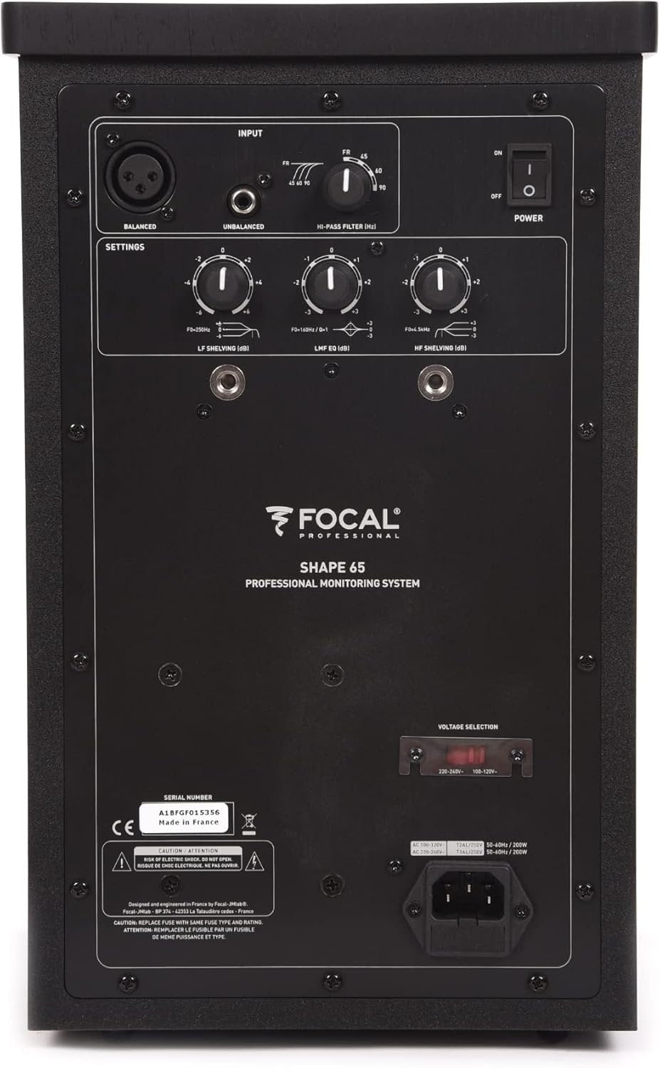 Focal Shape 65 Studio Monitor (Single)