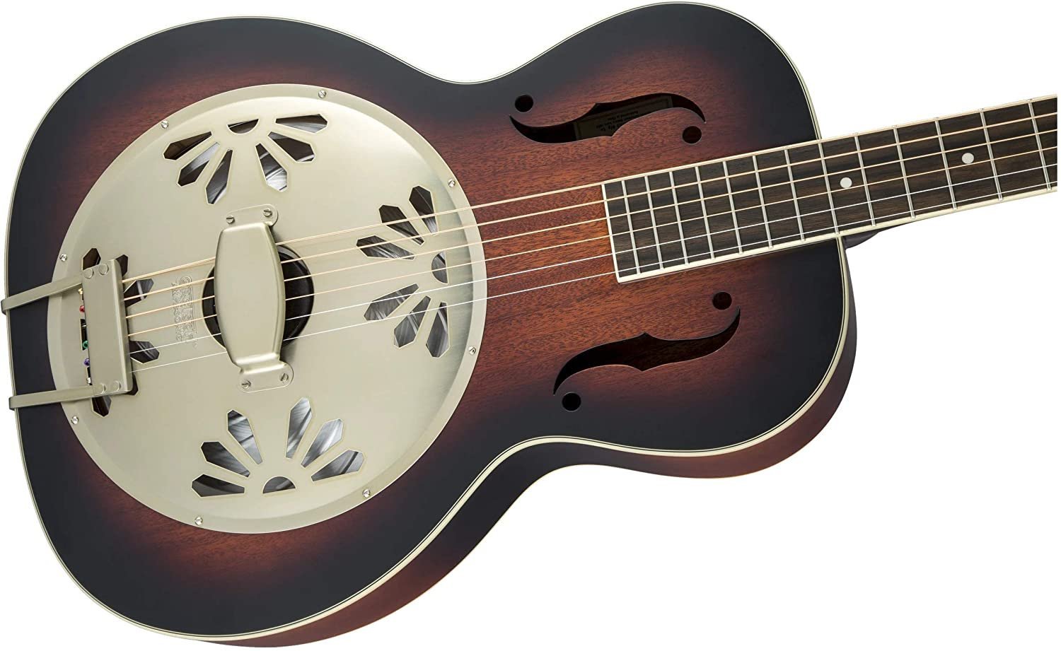 Gretsch G9240 Alligator Mahogany Round Neck Resonator - 2-Color Sunburst, Padauk Fingerboard