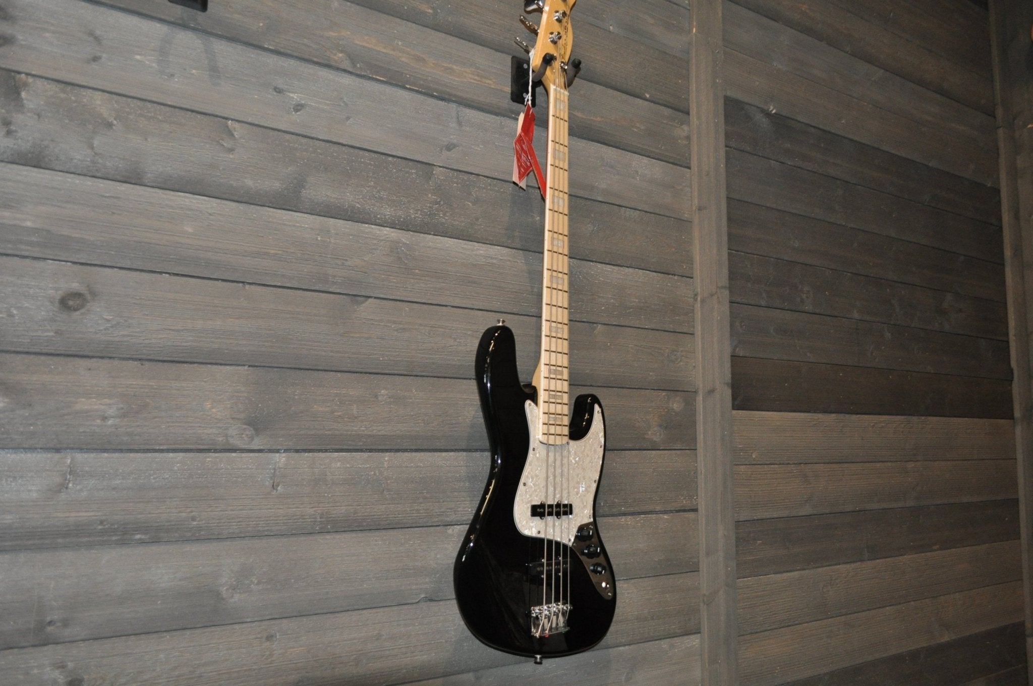 Replica Geddy Lee Jazz Bass Guitar Maple Neck, Black