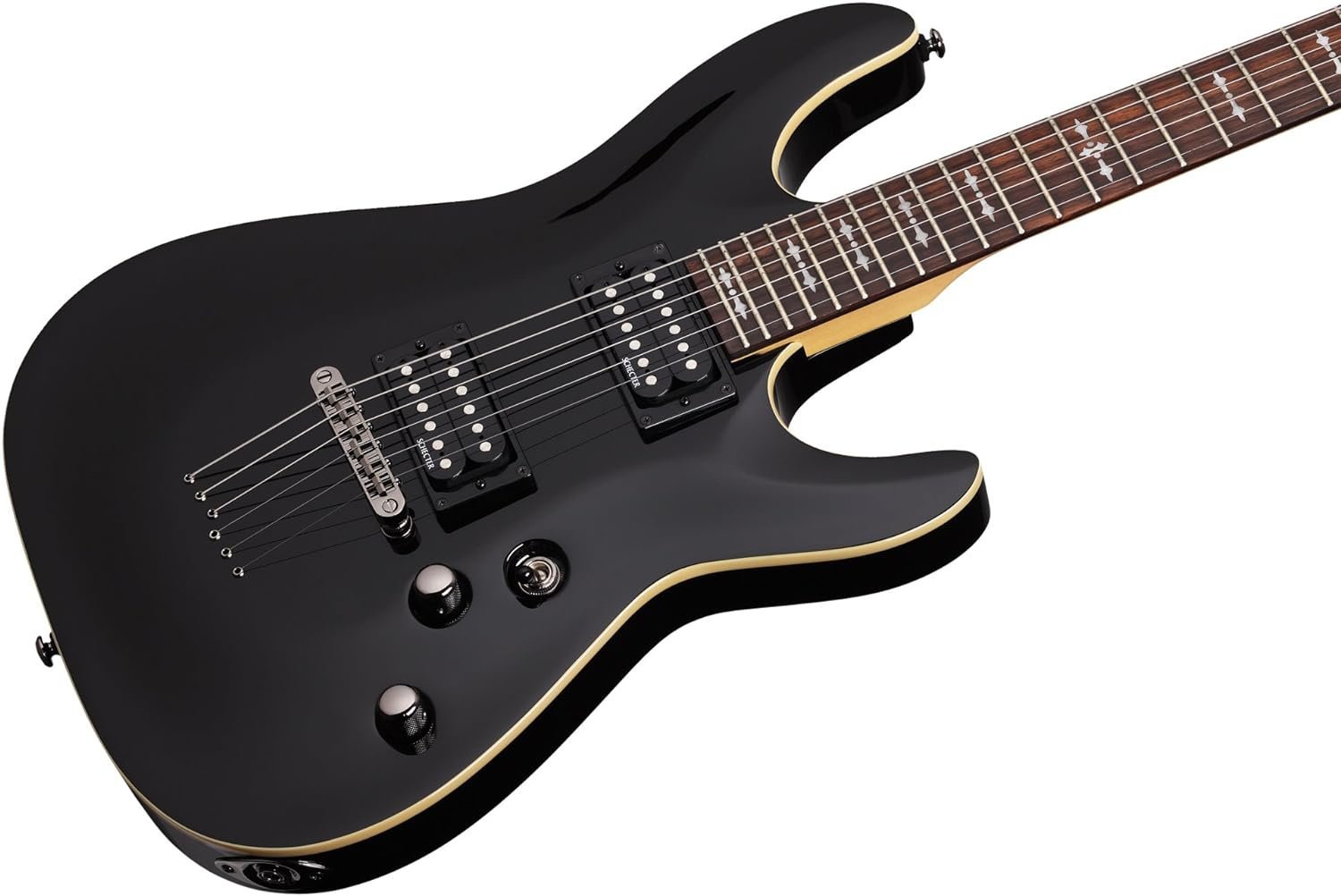 Schecter OMEN-6 6-String Electric Guitar, Black