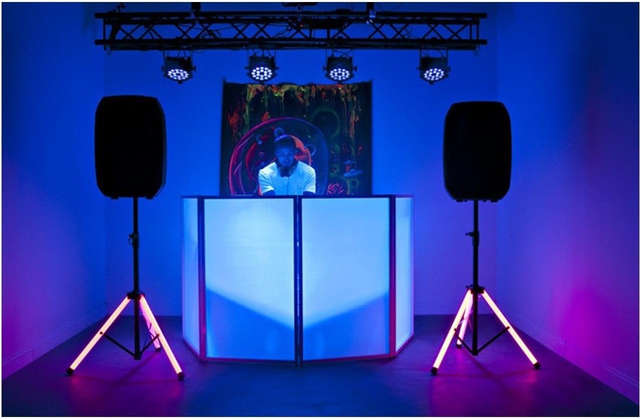 American Audio Color Stand LED Color Changing Tripod Leg Speaker Stand with Remote