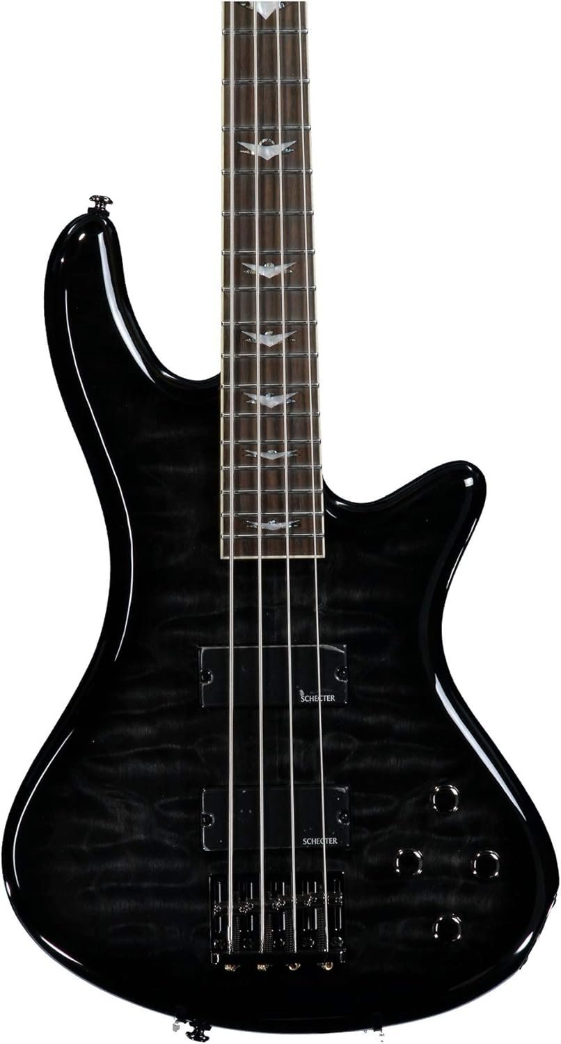 Schecter Stiletto Extreme-4 Bass Guitar (4 String, See-Thru Black)