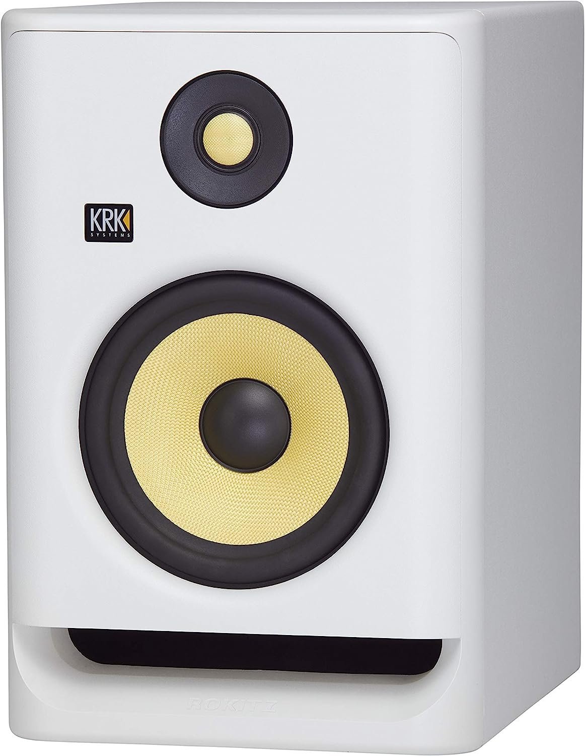 KRK RP7 Rokit 7 G4 Professional Bi-Amp 7" Powered Studio Monitor, White Noise