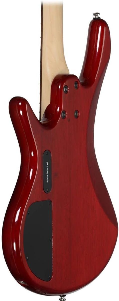 Ibanez GSR 4 String Bass Guitar, Right Handed, Transparent Red (GSR200TR)