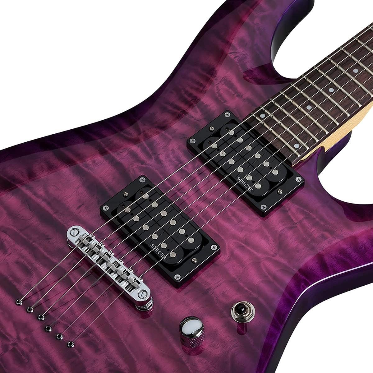 Schecter C-6 Plus Solid-Body Electric Guitar, EM